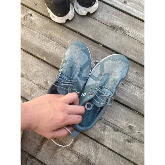 On Cloud 5 Women’s Terry Running Shoes Olive Green Size 7 - Picture 5 of 9